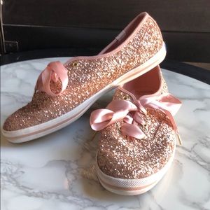 Kate spade rose gold flats